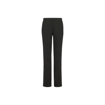 MCM Logo Embroidered Ponte Pants Casual Pants Women's Black