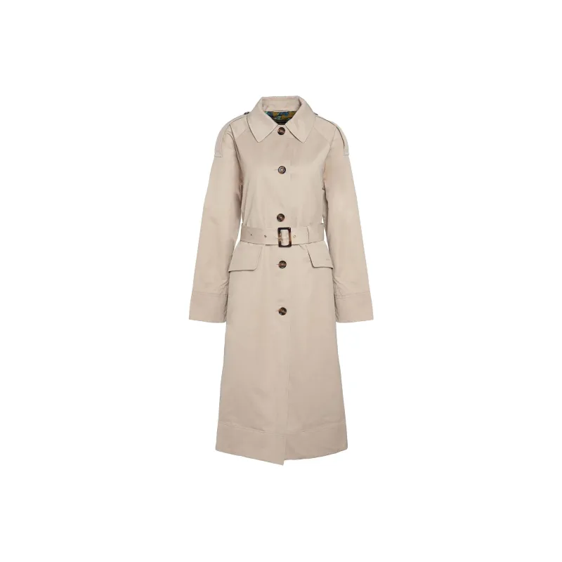 BARBOUR Showerproof Trench Coat Trench Coat Women's Light Yellow Umber-0