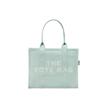 MARC JACOBS Cotton Tote Bag, Shopping Bag, Shoulder Bag, Handbag Women's Green