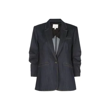 Cinq A Sept Khloe Single Breasted Denim Blazer