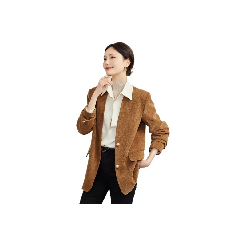 TERRE BLEUE Business Suit Women's Coffee-0