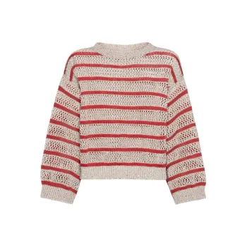 Brunello Cucinelli Dazzling Net Sweater