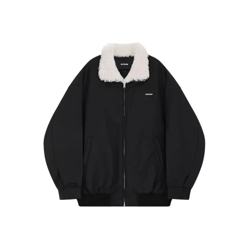 WE11DONE Shearling detailed Bomber Jacket-0