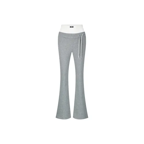 AZEPAM Casual Long Sweatpants Women's Medium Heather Gray