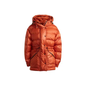 Adidas Puffer Jacket Women's Red