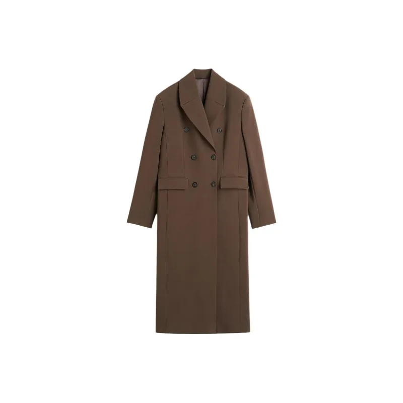 TOTEME Broad Double-Breasted Midi Coat-0