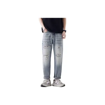BENGEN Jeans Unisex Light Blue