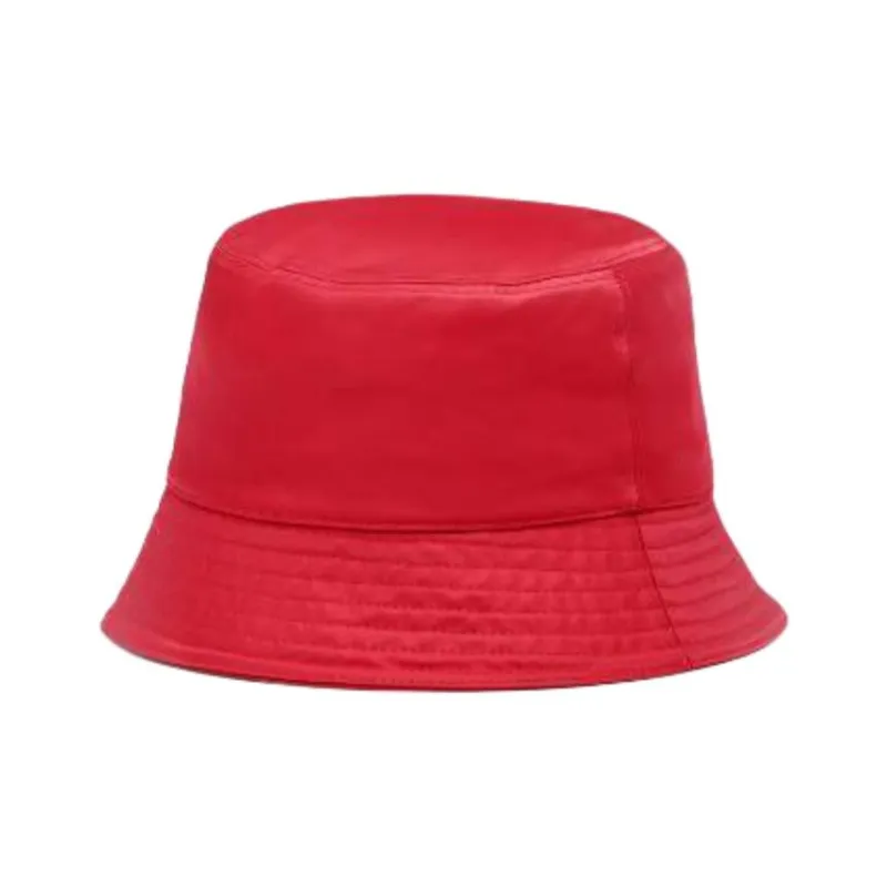 PRADA Recycled Polyamide, 100% Cotton Bucket Hats Unisex Red-1