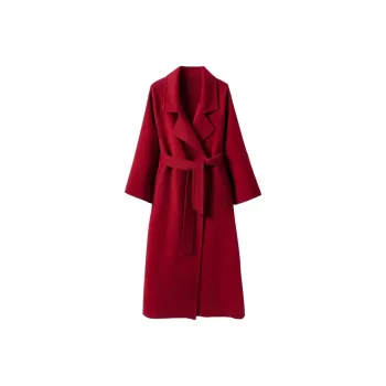 GULIANFEI Woolen Coat Women's Red
