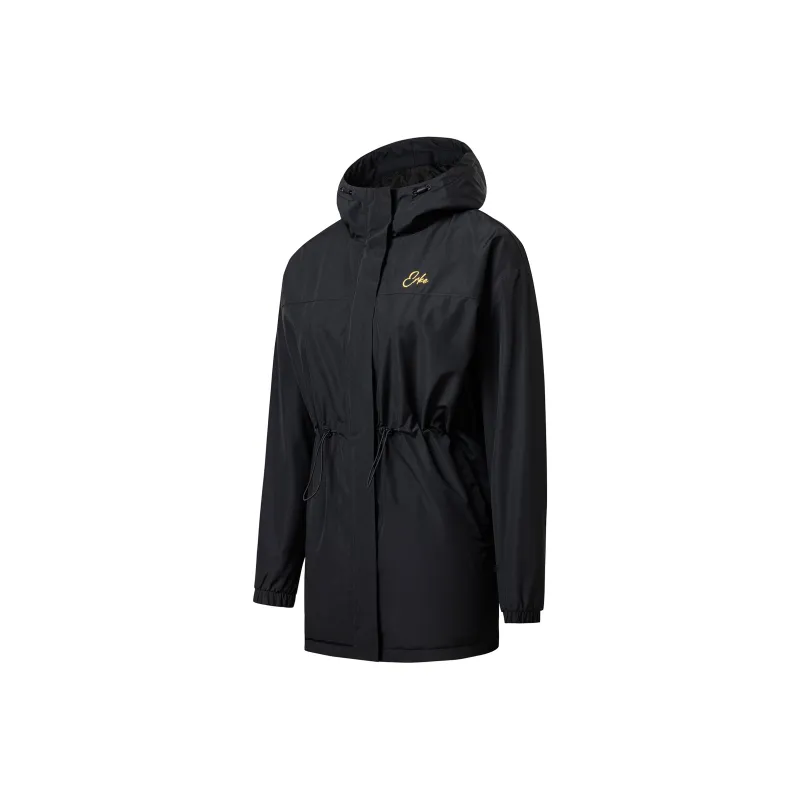 Erke Trench Coats Women's Jet Black-0