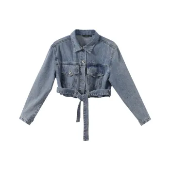 YUMOMO STAR Denim Jackets Women's Denim Blue
