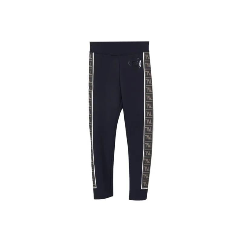 FENDI Logo Tape Fitness Leggings 'Black'-0