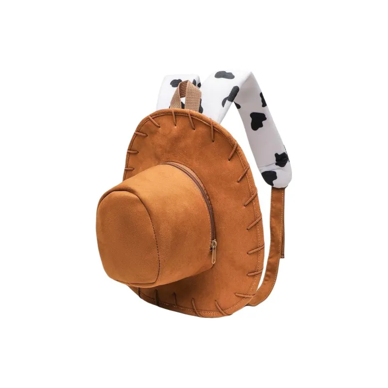 YOUR NAME Polyester Backpack Unisex Brown-1