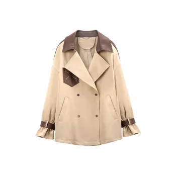 A Paradise For Awakening Trench Coat Women's Khaki