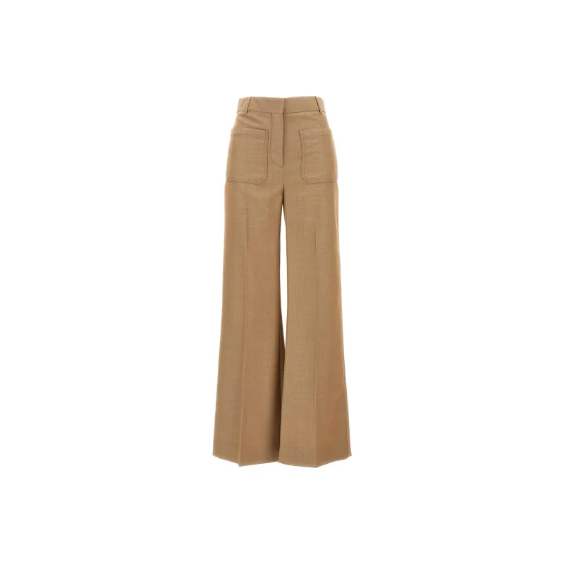 Victoria Beckham Alina High Waist Tailored Trousers-0