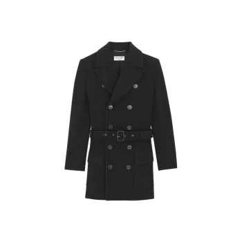 SAINT LAURENT Saharienne Notched lapels Blazer