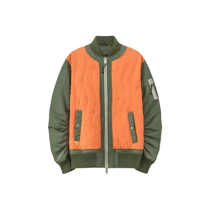 NO ONE ELSE Puffer Jacket Unisex Mustard Green-0