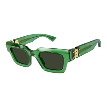Bottega Veneta Recycled Acetate Square Sunglasses Unisex Green