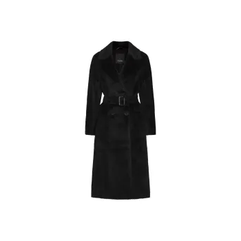 'S MAX MARA Double-Breasted Belted Coat