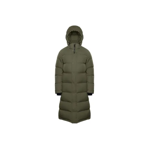ARITZIA The Super Puff Long CliMATTE Down Jacket Women's Flint Green