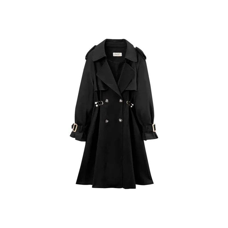 A paradise for awakening Trench Coats Women's-4