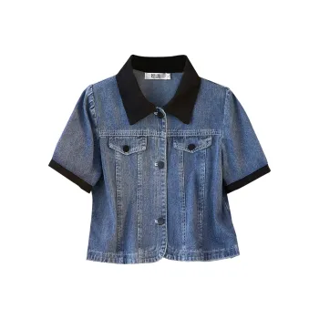 TOUCH Denim Jacket Women's Light Blue