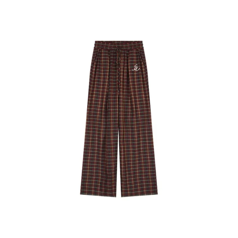 INSLIISA Casual Pants Women's Red-0