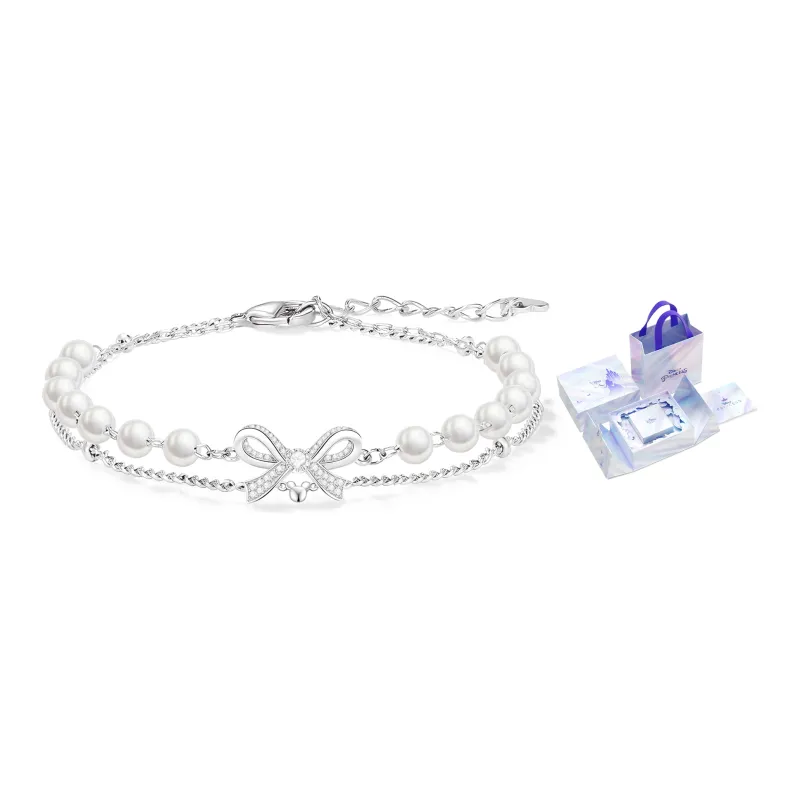 Disney Princess S925 Silver Bracelets Women's Silver-21