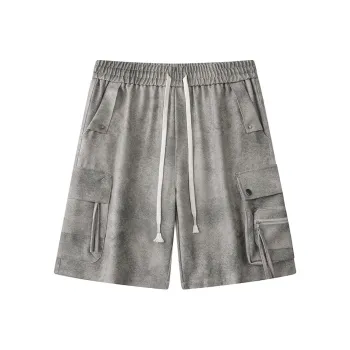 JIANWANG Casual Shorts Unisex Gray
