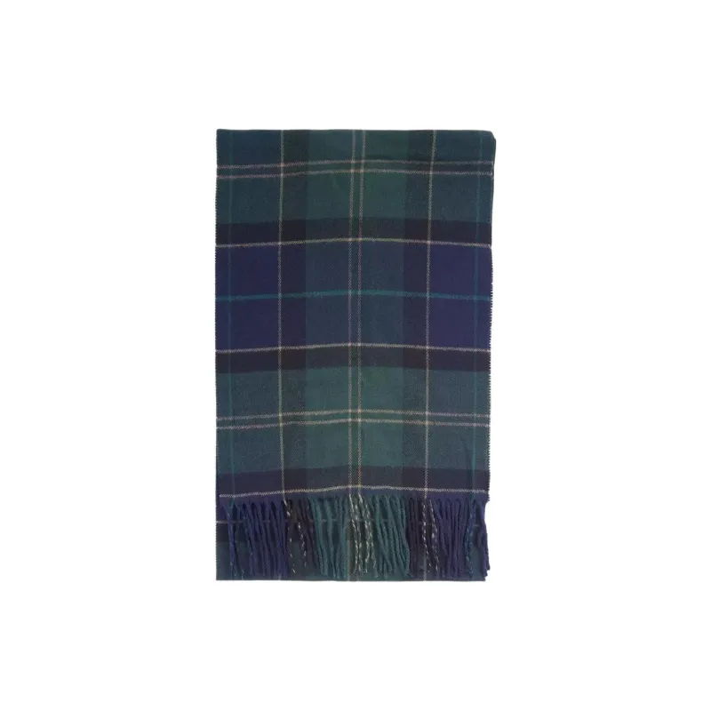 BARBOUR Acrylic Knit Scarves Unisex Blue-0