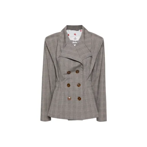 Vivienne Westwood SS24 Business Suit Coat Women's Medium Gray