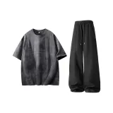 Dark Gray Top+Black Pants