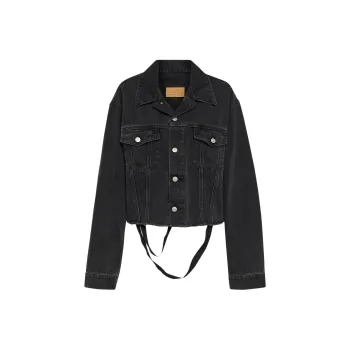 MM6 Maison Margiela Frayed Hem Denim Jacket