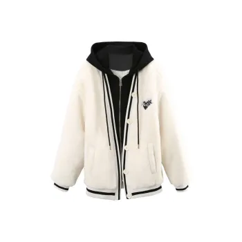 A Paradise For Awakening Leather Jacket Women's Ecru