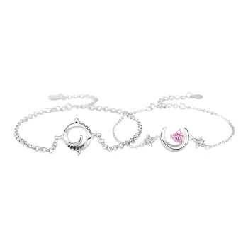 CLARKIA FLOWER S925 Silver Bracelets Unisex