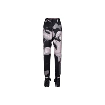 AZEPAM Wide Leg Pants Women's Black Red