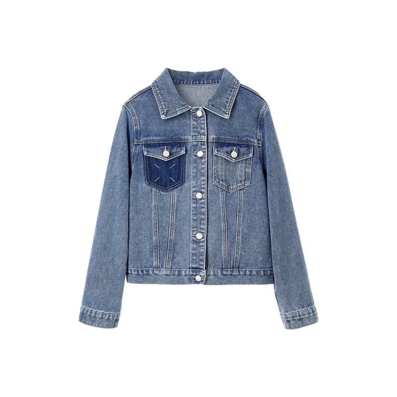 SENTUBILA Denim Jackets Women's Denim Blue-0