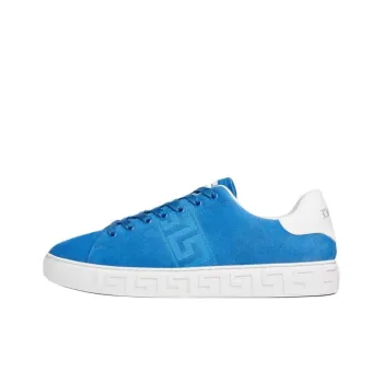 VERSACE Greca Low Top Skateboard Shoes Men's Blue