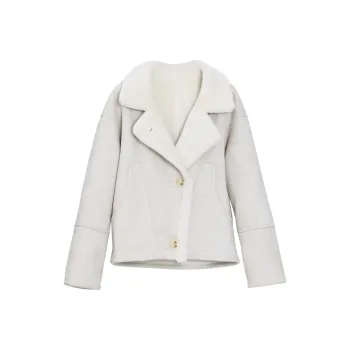 Fstudio Velvet feel Coat Women's White