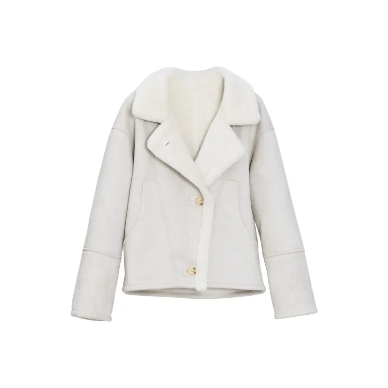 Fstudio Velvet feel Coat Women's White-0