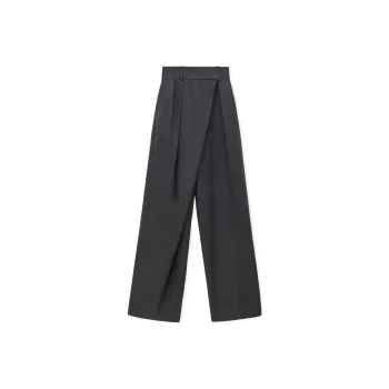 LOEWE Wrap Trousers 'Anthracite Melange'