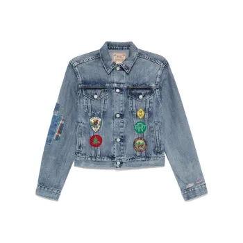 Polo Ralph Lauren Button Up Distressed Denim Jacket