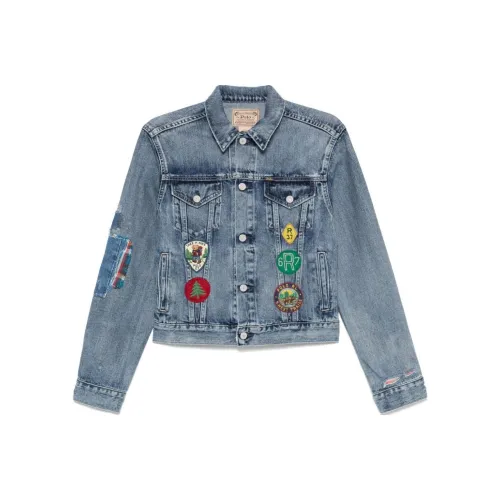 Polo Ralph Lauren Button Up Distressed Denim Jacket