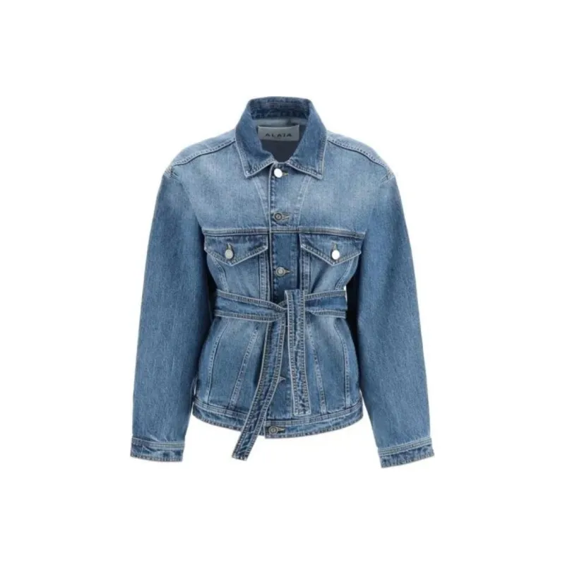 Alaia Denim Jacket Women's Blue-0