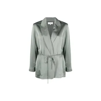 VINCE V neck Double breasted Blazer