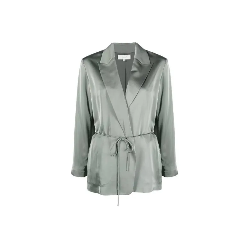 VINCE V neck Double breasted Blazer-0