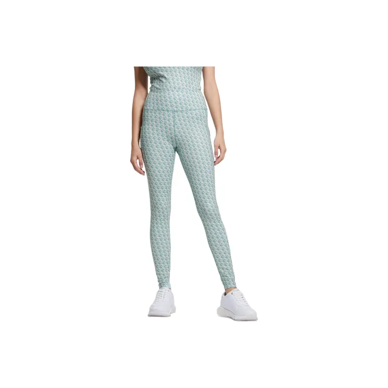 GUESS Logomania Leggings Casual Pants Women's Green-0