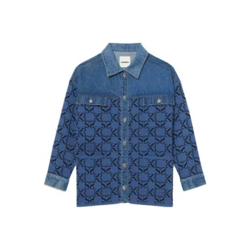 Sandro Denim Jackets Women's Blue