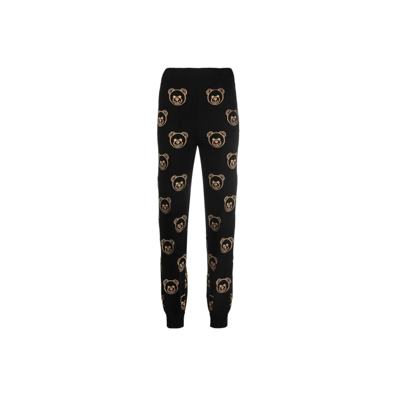 MOSCHINO Knitted Sweatpants Women's Black-0