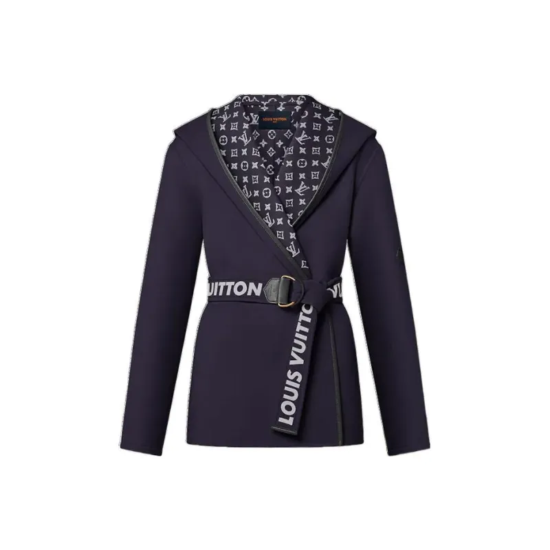 LOUIS VUITTON Signature Double Face Short Wrap Coat-0